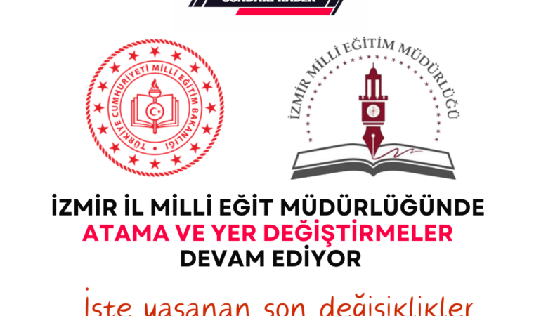 İzmir’deki Milli Eğitim Müdürlüğünde atama ve yer değiştirme süreci hızla ilerliyor.