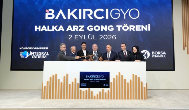 Bakırcı GYO, Borsa İstanbul’da alım satıma açıldı.