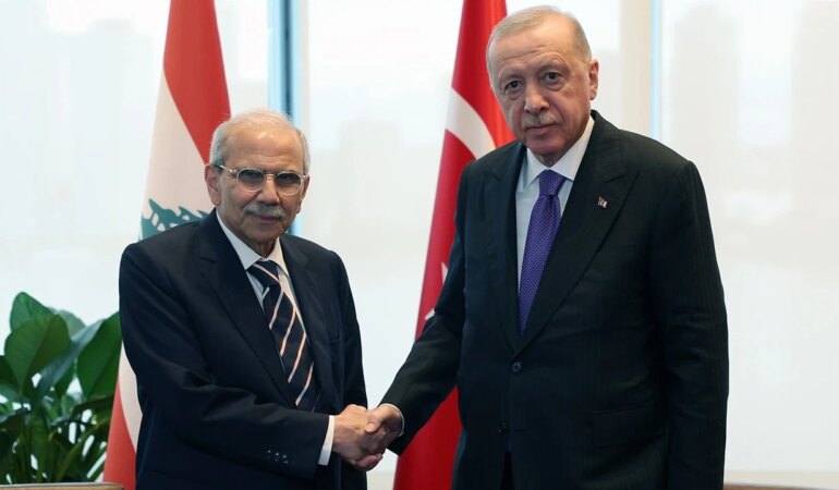 Erdoğan ile Lübnan Başbakanı Selam’ın Önemli Görüşmesi