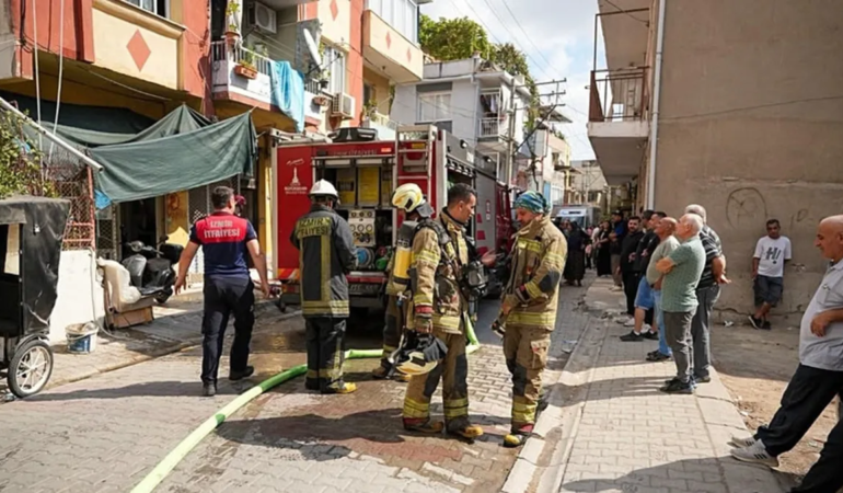 İzmir’de korkutan ev yangını: Bayraklı’da yürekler ağza geldi!