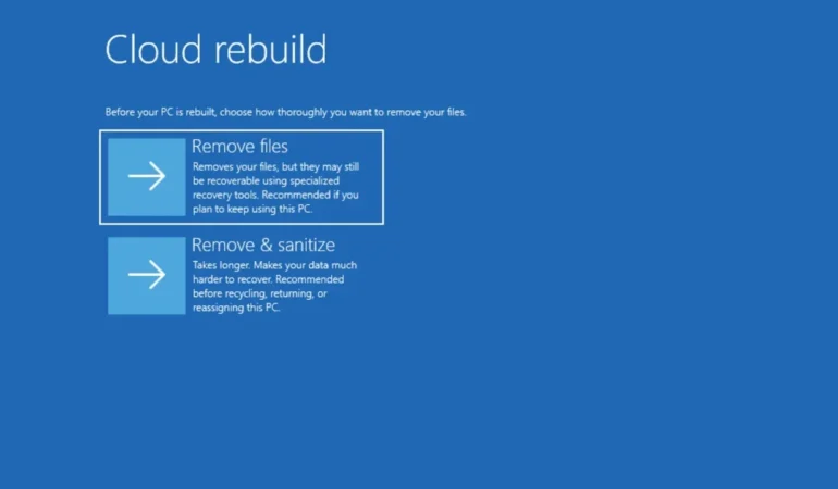 Windows 11’in sıfırlama mekanizması köklü bir değişim geçiriyor.