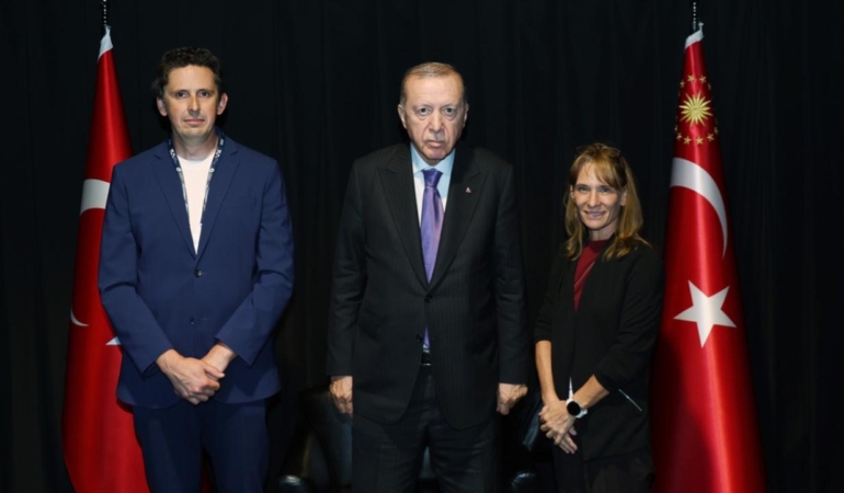 Cumhurbaşkanı Erdoğan, SpaceX yetkilileriyle bir araya geldi.